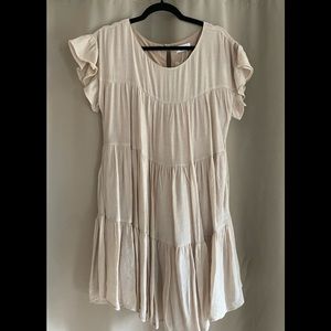 Tan boho dress with pockets
